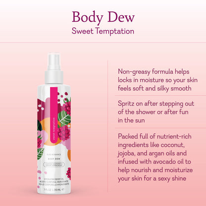 Body Dew - Pheromone Hydrating Body Oil - Sweet Temptation - NEW!