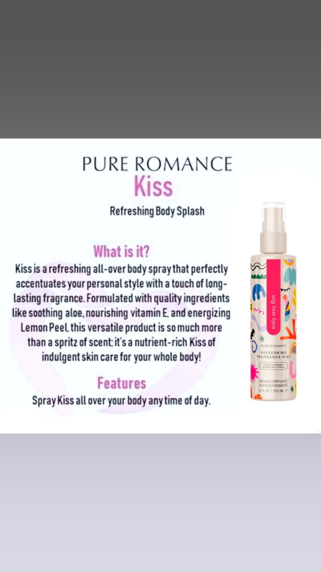 Kiss - Pheromone Fragrance Mist - Flirt