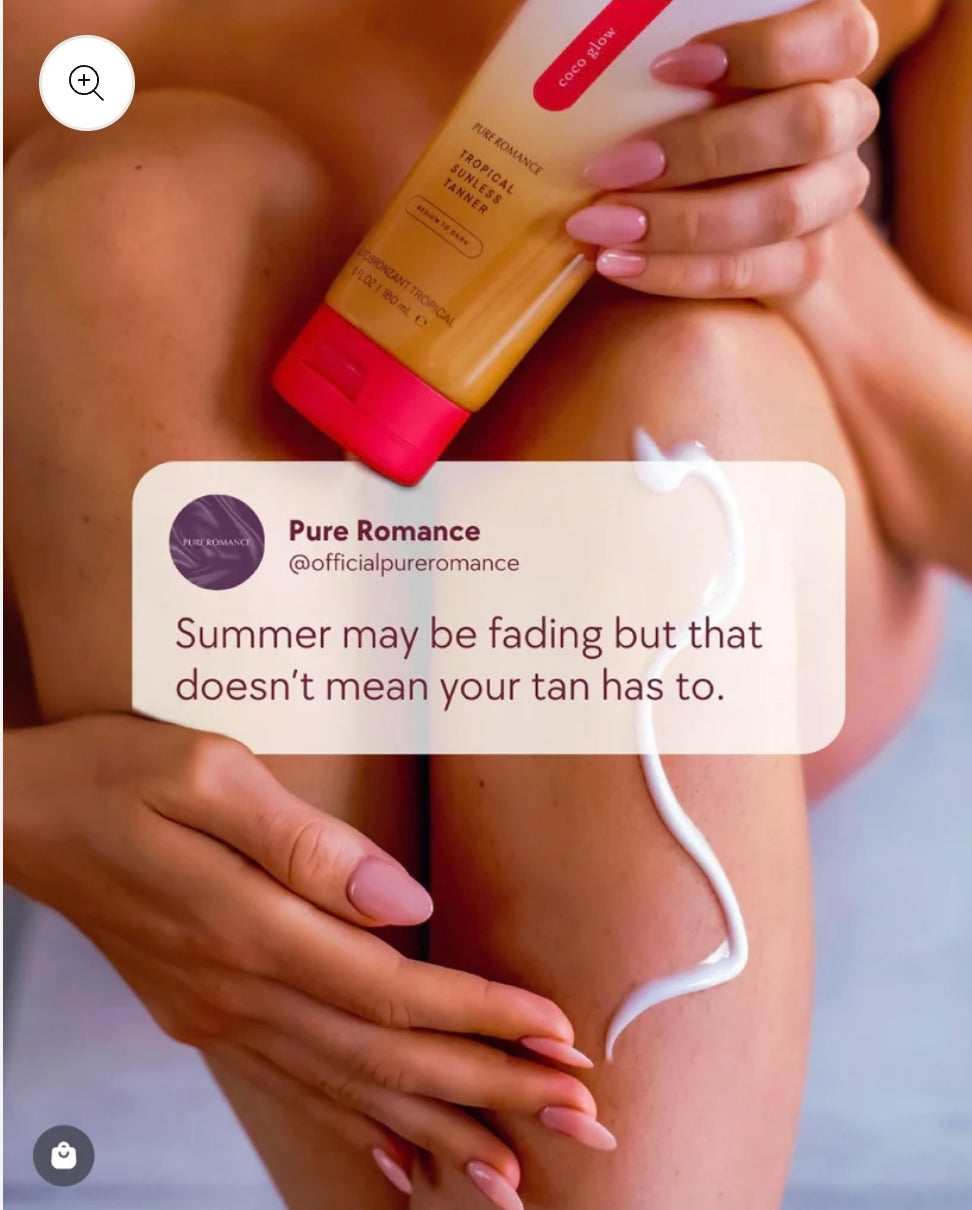 Coco Glow - Medium to Dark color -Sunless self-tanner