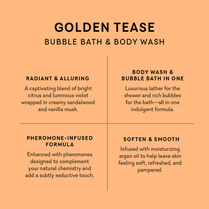 Bubbli - Golden Tease
Bubble Bath & Body Wash