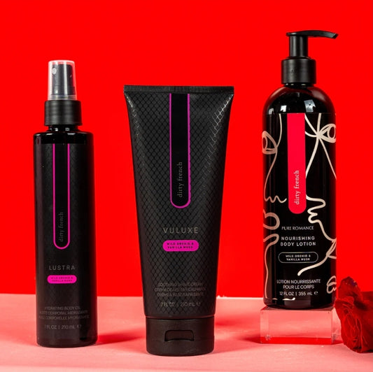 Ooh La La Valentine Set ❤️
Vuluxe Dirty French, Lustra Dirty French, Nourishing Body Lotion Dirty French