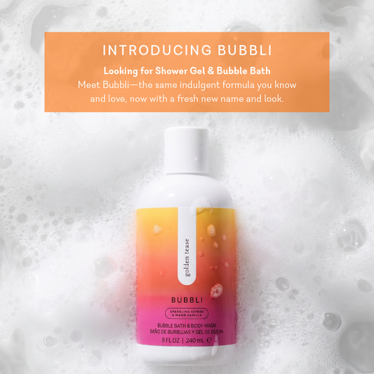 Bubbli - Golden Tease
Bubble Bath & Body Wash